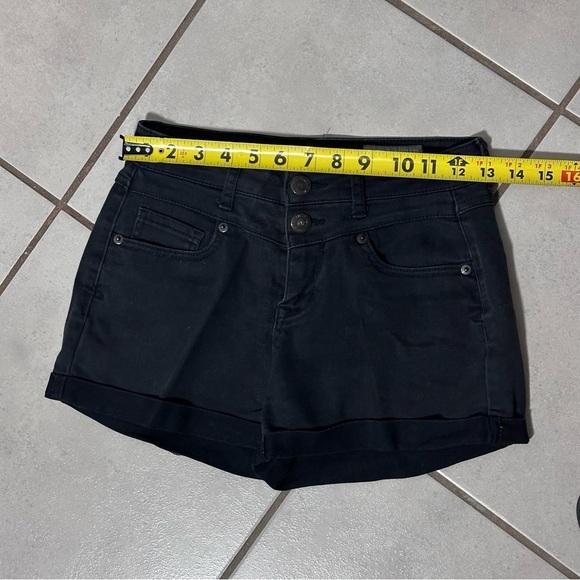 Aeropostale Women high waisted Black shortie shorts size 0 - Picture 6 of 6